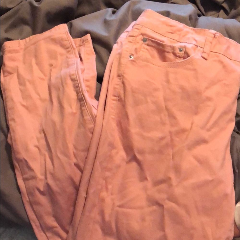 Light pink skinnies